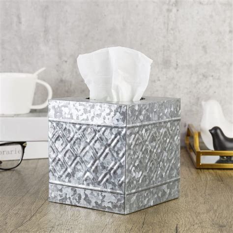 metal tissue box|galvanized tissue box cover.